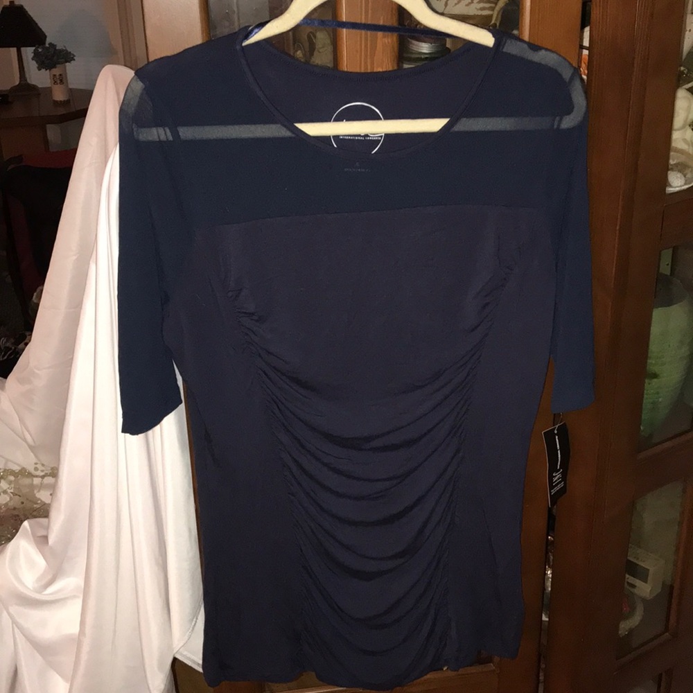 INC Int’l Concepts Twilight Blue Top